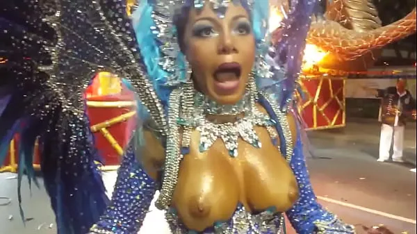 paulina reis with big breasts at carnival rio de janeiro - muse of unidos de bangu Filem baharu