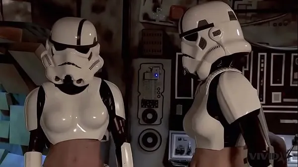 Ferske Vivid Parody - 2 Storm Troopers enjoy some Wookie dick ferske filmer