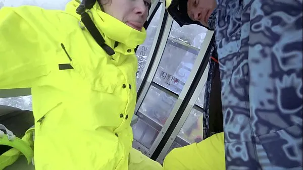 Fresh 4K Public cumshot on mouth in ski lift Part 1, 2 fresh Movies