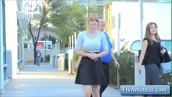 Fresh Sexy natural big tit blonde teen amateur Alyssa flash her big boobs in a diner fresh Movies