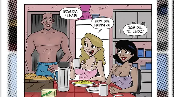 Nuevas Hermanas calientes seducen a papá para ir al baile en la favela - HQ Pornô Putarias na Favela - Cámara casera películas nuevas