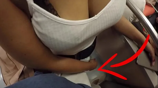 أحدث Unknown Blonde Milf with Big Tits Started Touching My Dick in Subway ! That's called Clothed Sex أفلام جديدة