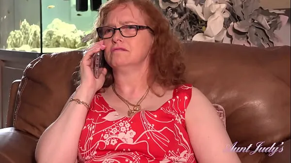 Nové AuntJudys - Curvy 53yr-old Redhead Fiona has Phone Sex in Stockings & Garters nové filmy