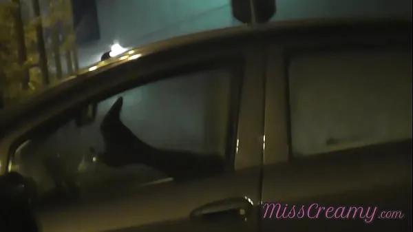 Fresh Sharing my slut wife with a stranger in car in front of voyeurs in a public parking lot - MissCreamy fresh Movies