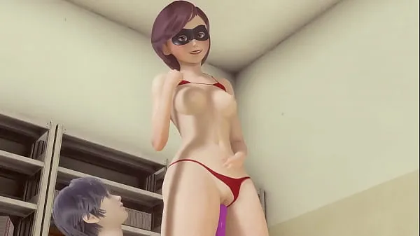 Fresh 3d porn animation Helen Parr (The Incredibles) pussy carries and analingus until she cums fresh Movies