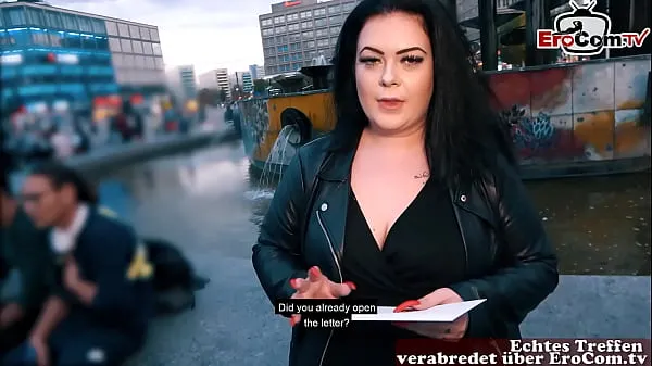 Fresh German fat BBW girl picked up at street casting fresh Movies